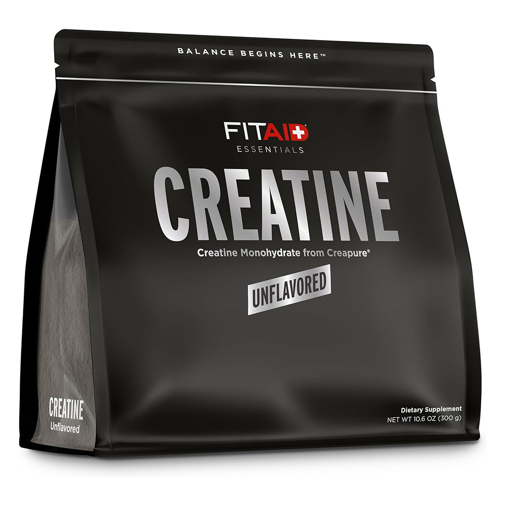 Fitaid Creatine Powder Unflavored for Muscle Strength Power and Post Workout Recovery 10.6Oz (300g)