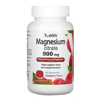 Yum Vs Magnesium Citrate 900 Mg Gummies, Raspberry, 90 Ea