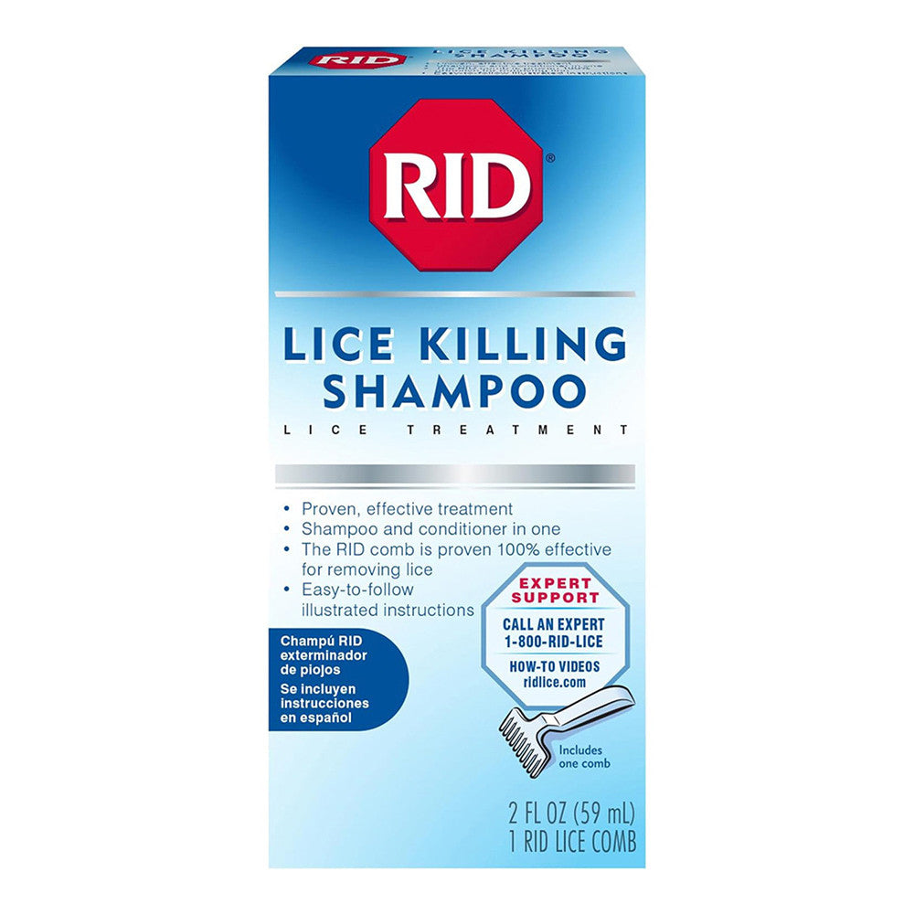 Rid Lice Killing Shampoo With Comb, 2 Oz