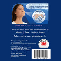 Breathe Right Nasal Strips for Congestion Relief Lavender Scented Drug-Free, 26 Ea
