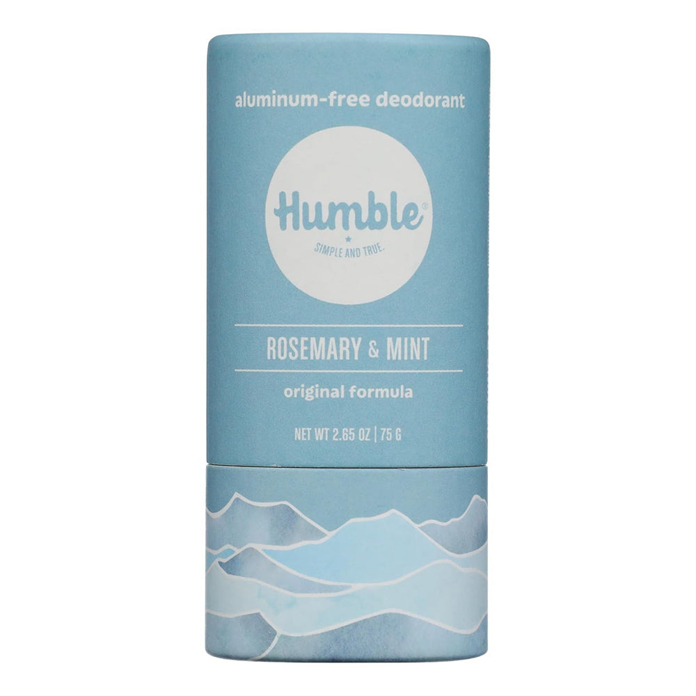 Humble Brands Original Formula Paperboard Rosemary and Mint Deodorant Long Lasting Odor Control Aluminum Free 2.65Oz (75g)