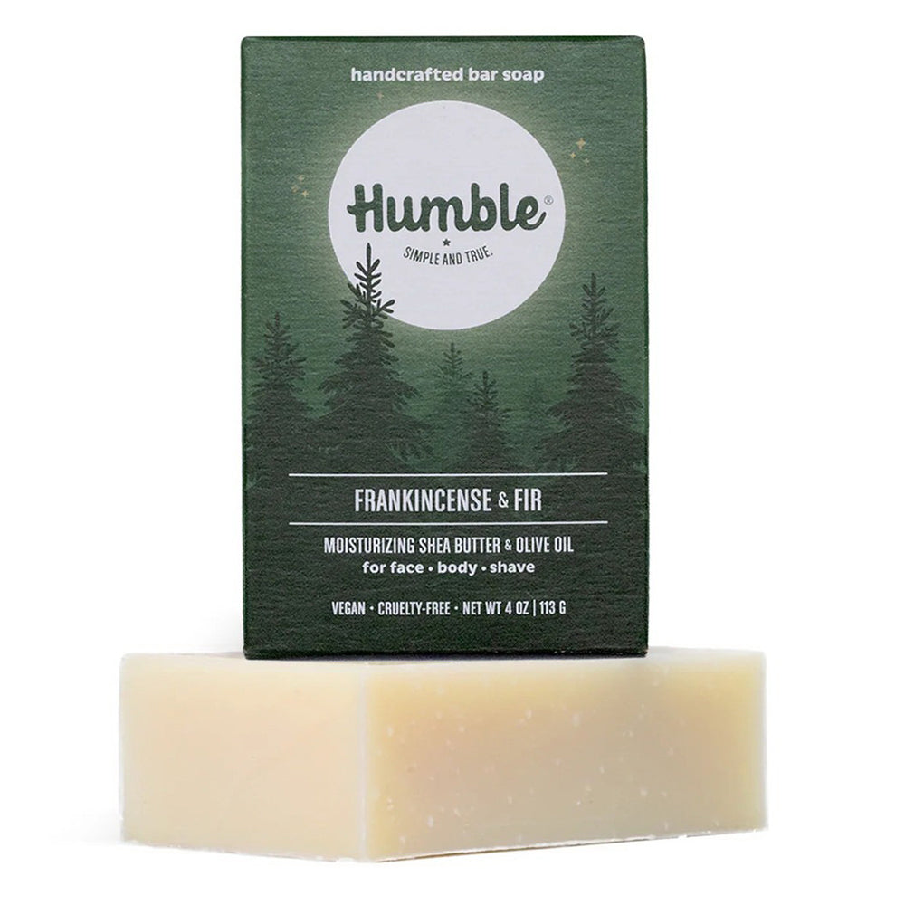 Humble Frankincense and Fir Moisturizing Shea Butter and Olive Oil Bar Soap 4Oz (113g)