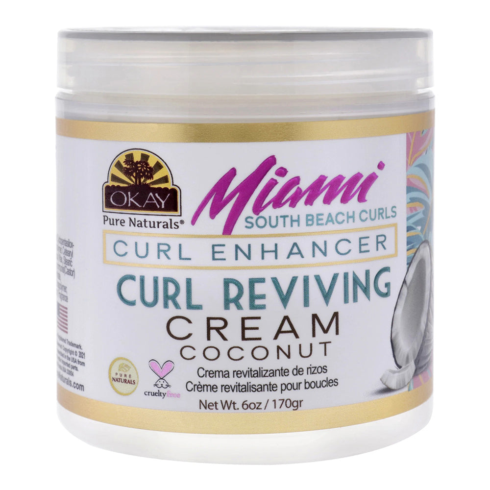 Okay Miami South Beach Curls Women Cream with Curl Enhancing 6Oz (170g)