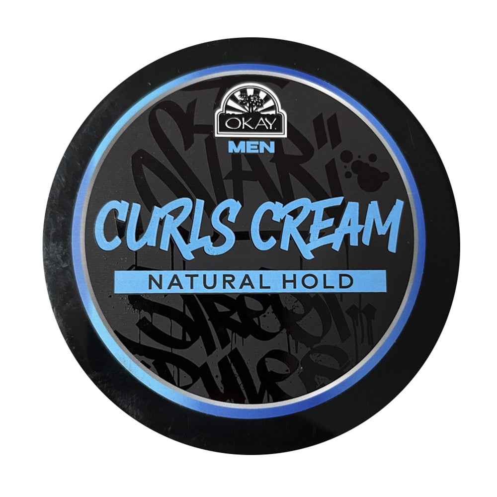 Okay Men Curls Cream Styling Natural Hold Paraben Free 7.25oz (214ml)