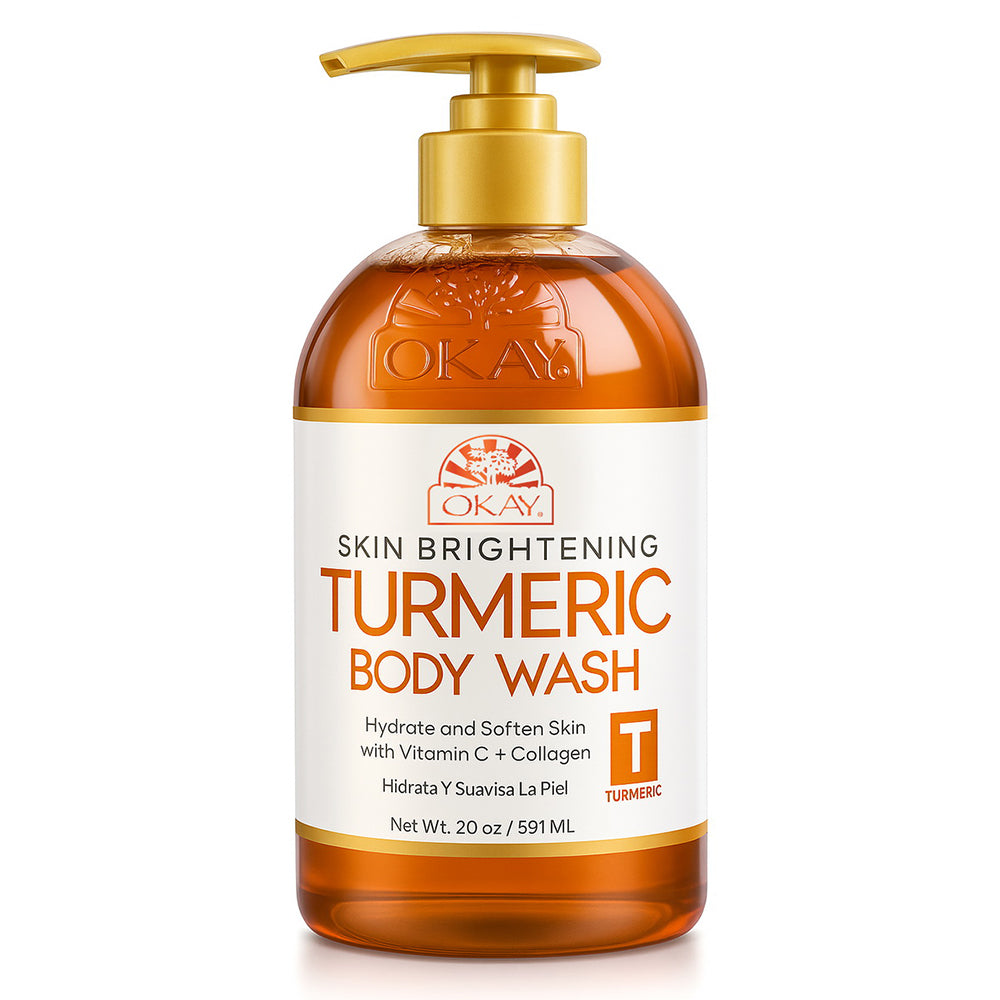 Okay Skin Brightening Turmeric Body Wash Hydrate and Soften Skin 20Oz (591ml)