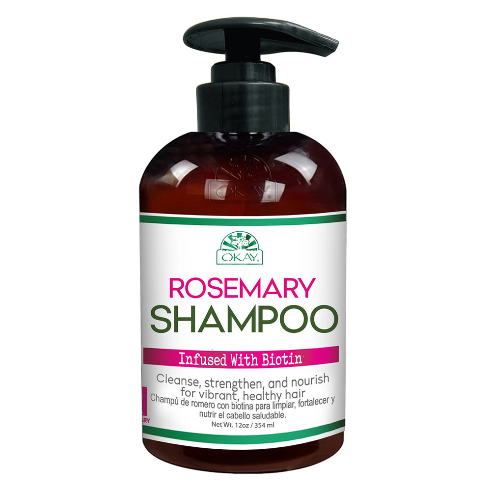 Okay Rosemary Shampoo for All Hair Types 12Oz (354ml)