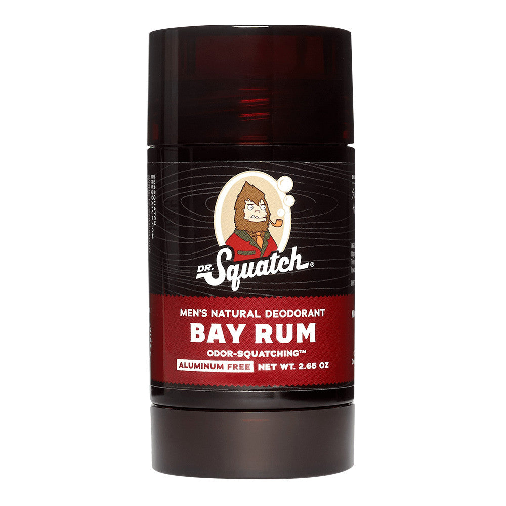 Doctor Squatch Natural Deodorant For Men, Bay Rum, 2.6 Oz