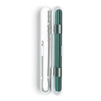 Soma Glass Drinking Straw With Silicone Lined Travel Case And Cleaning Tool, Teal, 1 Ea