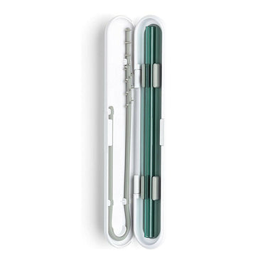Soma Glass Drinking Straw With Silicone Lined Travel Case And Cleaning Tool, Teal, 1 Ea