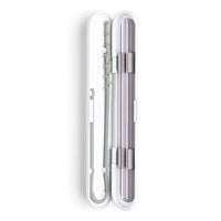 Soma Glass Drinking Straw With Silicone Lined Travel Case and Cleaning Tool, Blush, 1 Ea