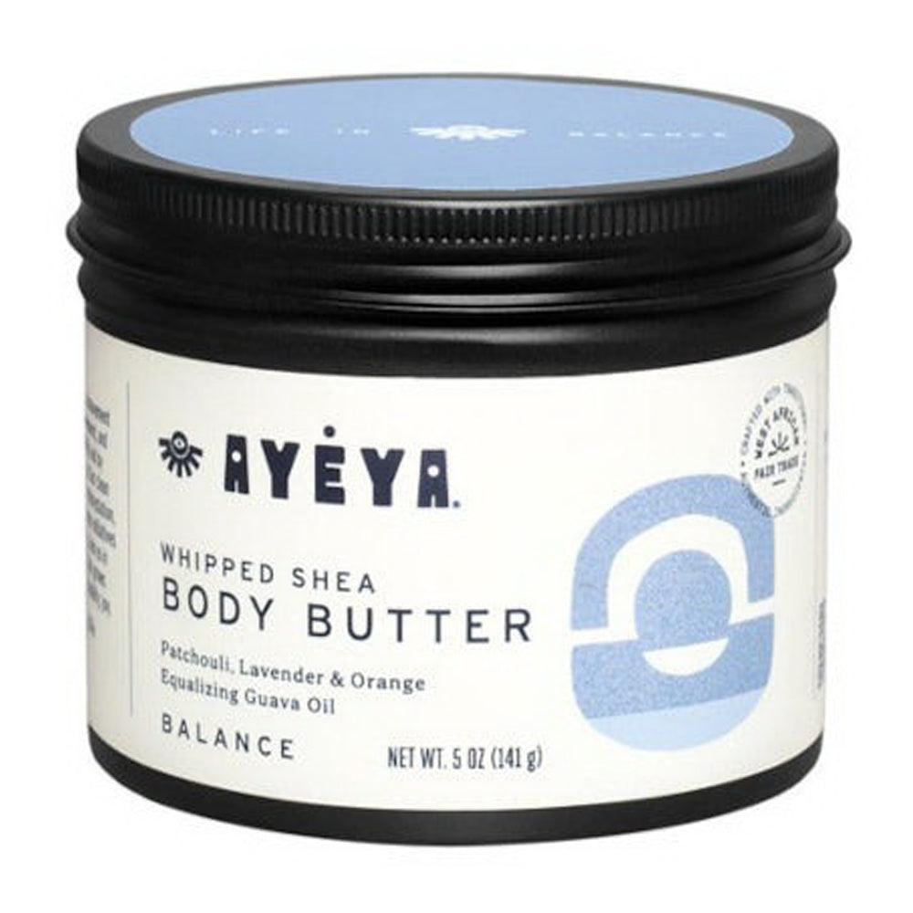 Ayeya Balance Whipped Shea Body Butter Deeply Nourish and Protect Sensitive Skin 5Oz (141g)