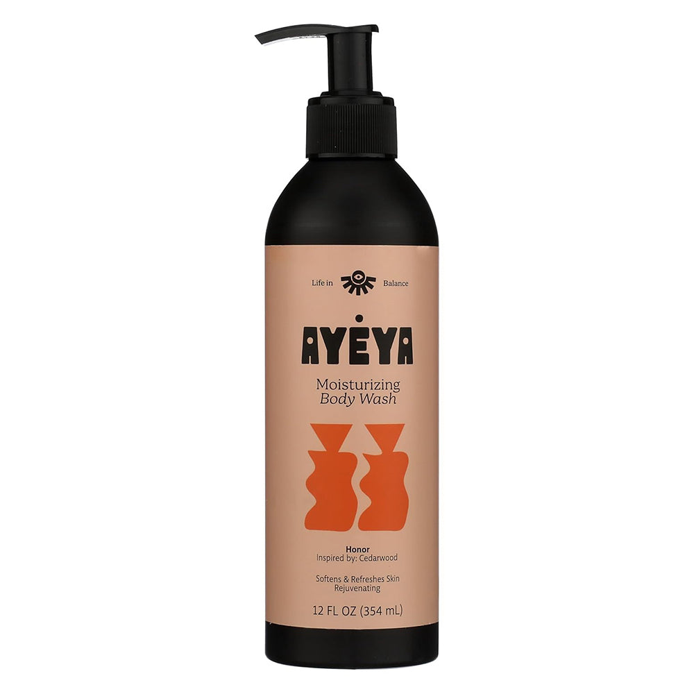Ayeya Softens and Refreshes Skin Rejuvenating Moisturizing Body Wash Cedarwood 12Oz (354ml)