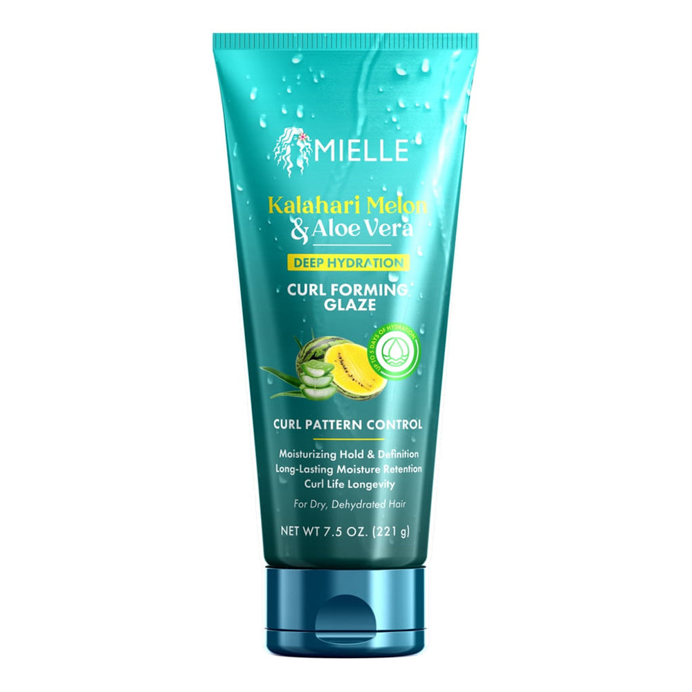 Mielle Kalahari Melon and Aloe Vera Deep Hydration Curl Forming Glaze Defines Curls 7.5Oz (221g)
