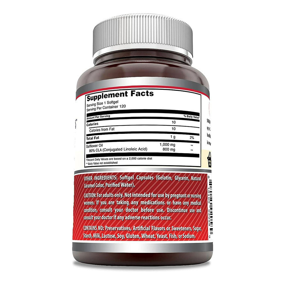 Amazing Formulas Cla 1000 Mg Conjugated Linoleic Acid Softgels, 120 Ea