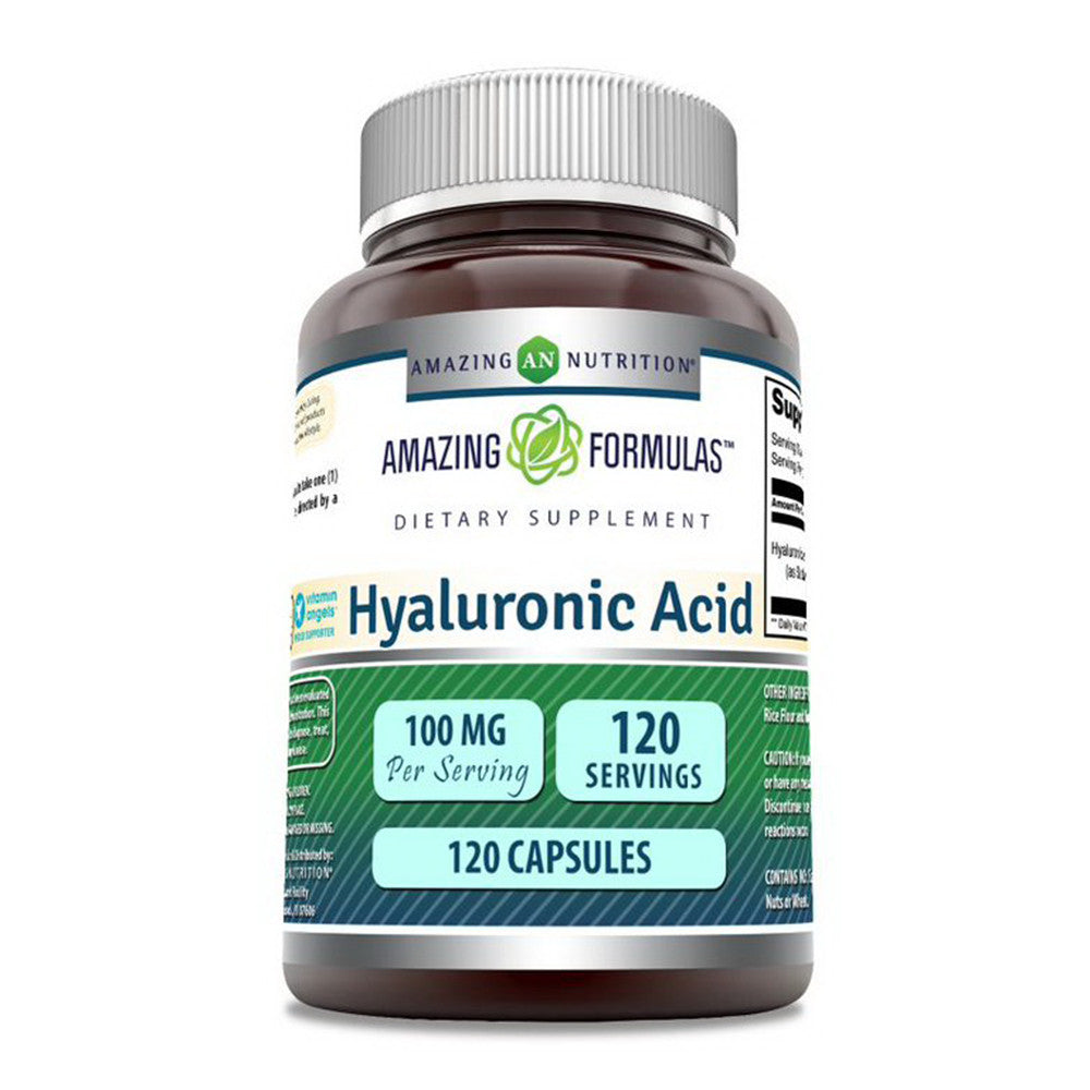Amazing Nutrition Formulas Hyaluronic Acid 100 Mg Capsules, 120 Ea