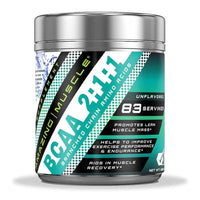 Amazing Nutrition Amazing Muscle BCAA Dietary Supplement 2:1:1 Branched Chain Amino Acid, Unflavored, 16 Oz