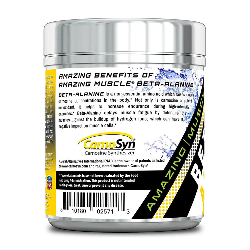 Amazing Muscle Beta Alanine 250 Servings Powder for Strength, 1 Ea