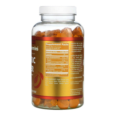Amazing Nutrition Turmeric and Ginger Apricot Gummies for Digestion, 120 Ea