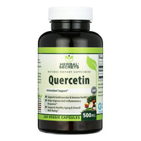 Amazing Nutrition Herbal Secrets Quercetin 500 Mg Vegetarian Capsules, 120 Ea