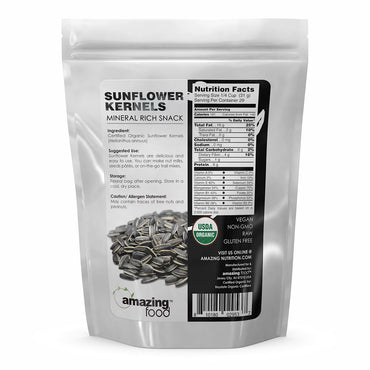 Amazing Food Organic Sunflower Kernels Snacks, 2 Lb