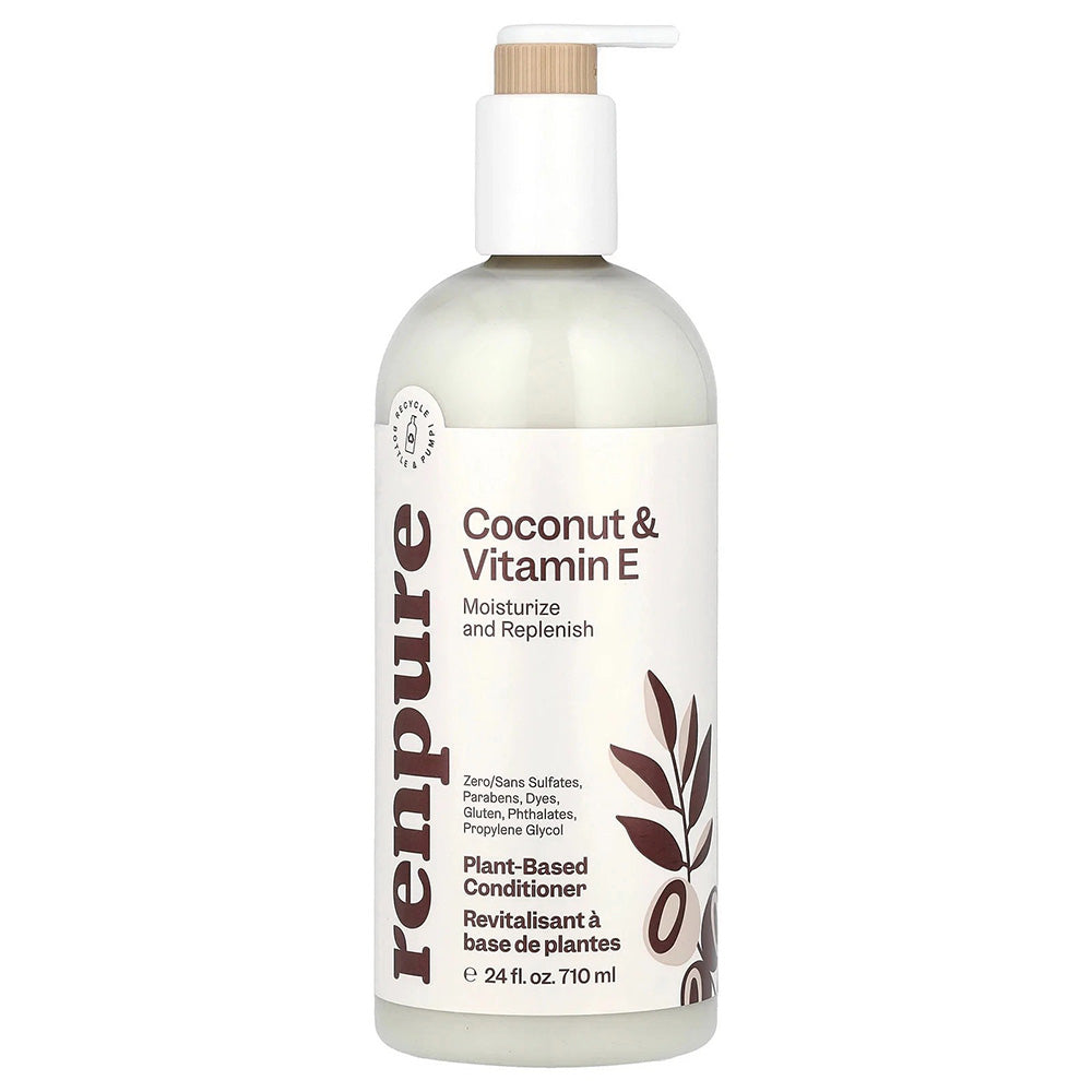 Renpure Plant Based Hair Conditioner with Coconut and Vitamin E 24Oz (710ml)