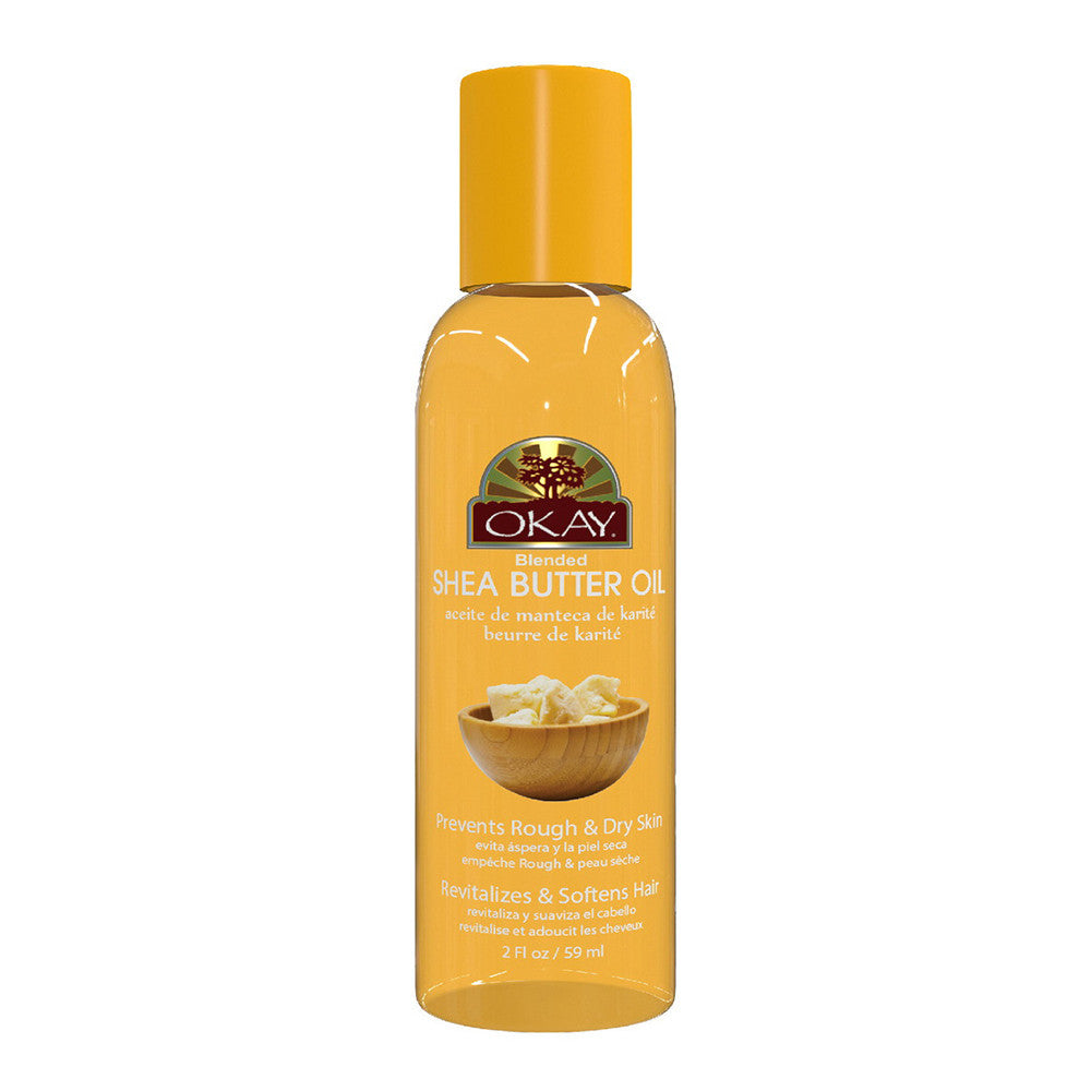 Okay Shea Butter Blended Oil for Hair and Skin, 2 Oz