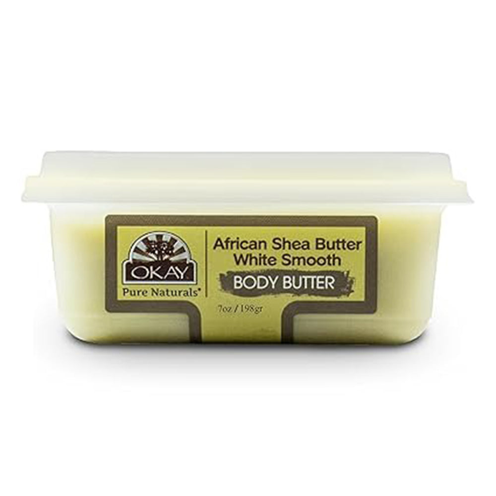 Okay White Smooth Deep Moisturizing Body Butter for Skin 7Oz (198g)