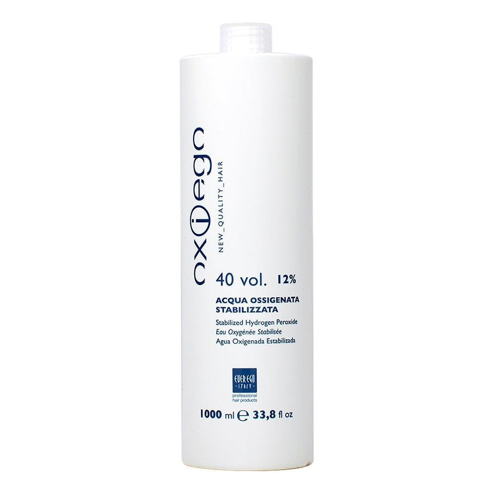 Ever Ego Oxiego Stabilized Hydrogen Peroxide 40 Volume Hair Developer for Lightening and Coloring 33.8Oz (1000ml)