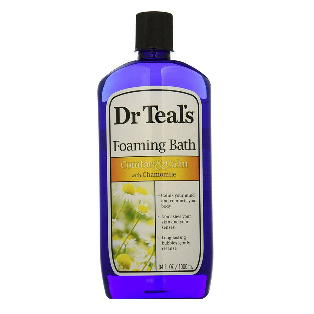Dr. Teals Comfort And Calm Foaming Bath, Chamomile, 34 Oz