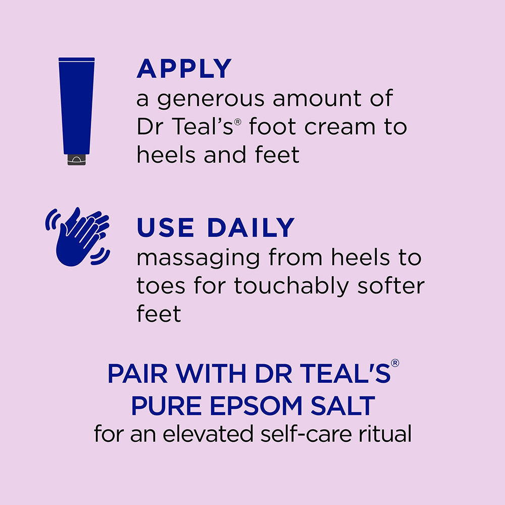 Dr. Teals Moisturize And Soften Shea Enriched Foot Cream, 8 Oz