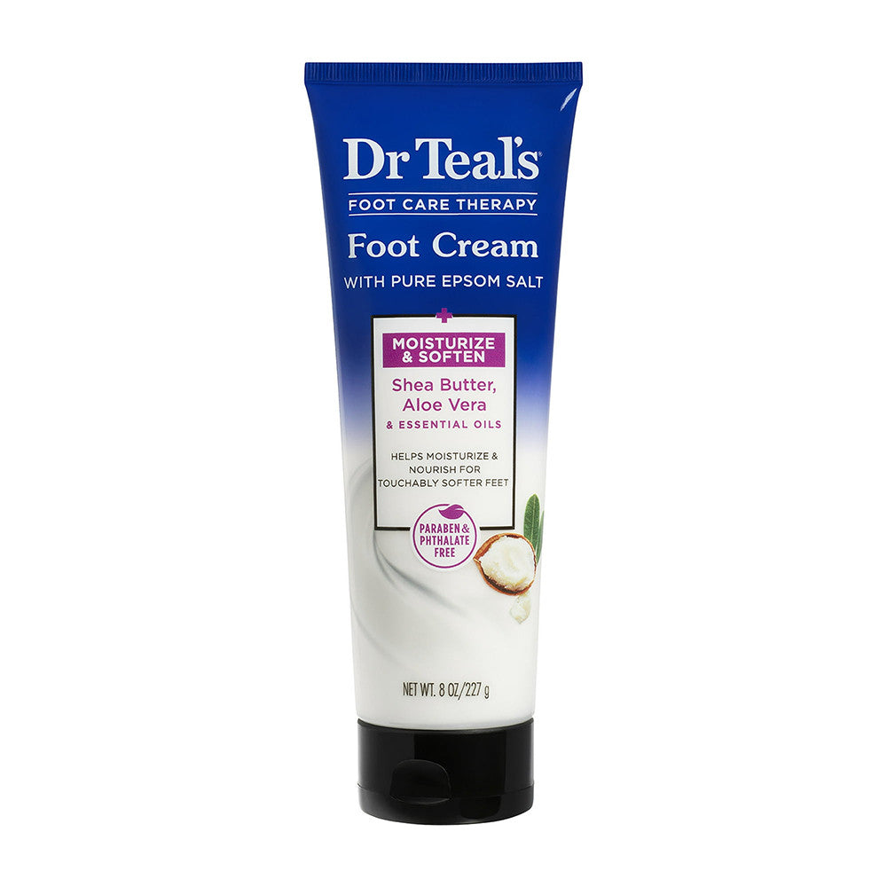 Dr. Teals Moisturize And Soften Shea Enriched Foot Cream, 8 Oz