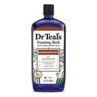 Dr Teal's Nourish & Protect Foaming Bubble Bath with Pure Epsom Salt and Coconut Oil, 34 Oz