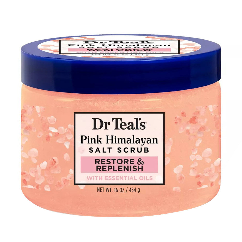 Dr Teals Sea Salt Body Scrub, Pink Himalayan Restore And Replenish, 16 Oz