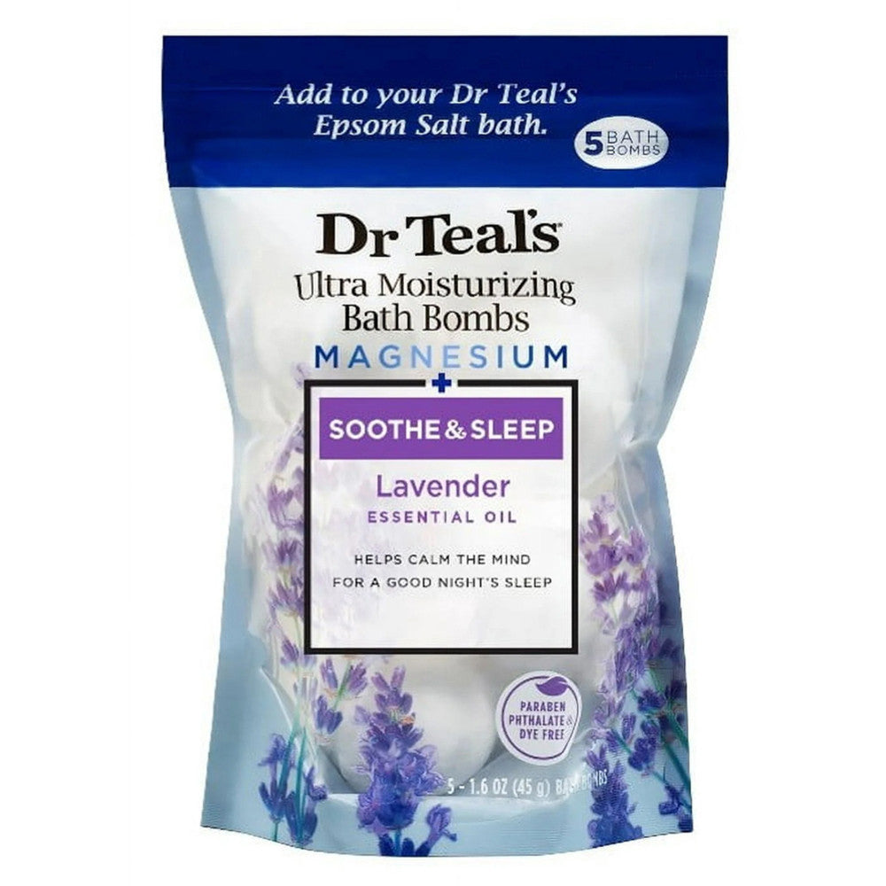Dr. Teals Ultra Moisturizing Bath Bombs, Lavender, 1.6 Oz