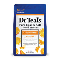 Dr Teals Pure Epsom Salt Soaking Solution with Vitamin C and Citrus, 3 Lb