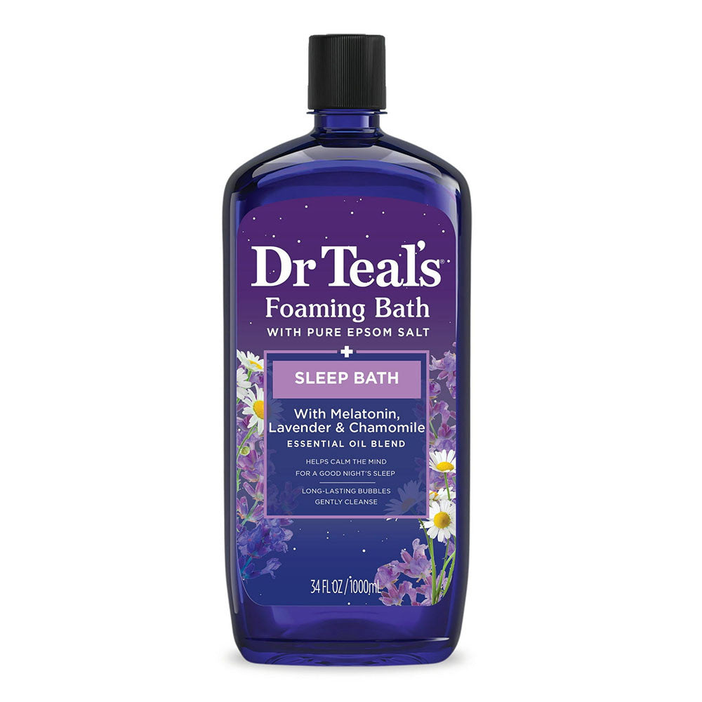 Dr. Teals Foaming Bath, Sleep Bath with Melatonin, 34 Oz