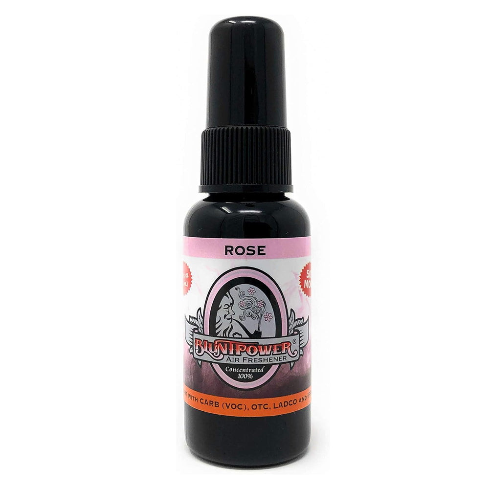 BluntPower Air Freshener Concentrated Room and Car Spray Floral Long-Lasting Rose 1.5Oz (44.4ml)