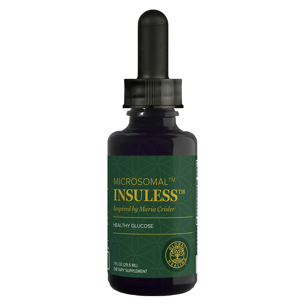 Global Microsomal Healing Insuless Blood Sugar Support Liquid Drops 1Oz (29.6ml)