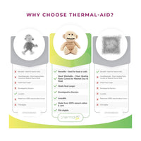 Thermal Aid Zoo Mini Microwavable Monkey Hot and Cold Toy, 1 Ea