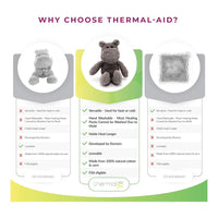 Thermal Aid Zoo Mini Microwavable Hippo Hot and Cold Toy, 1 Ea