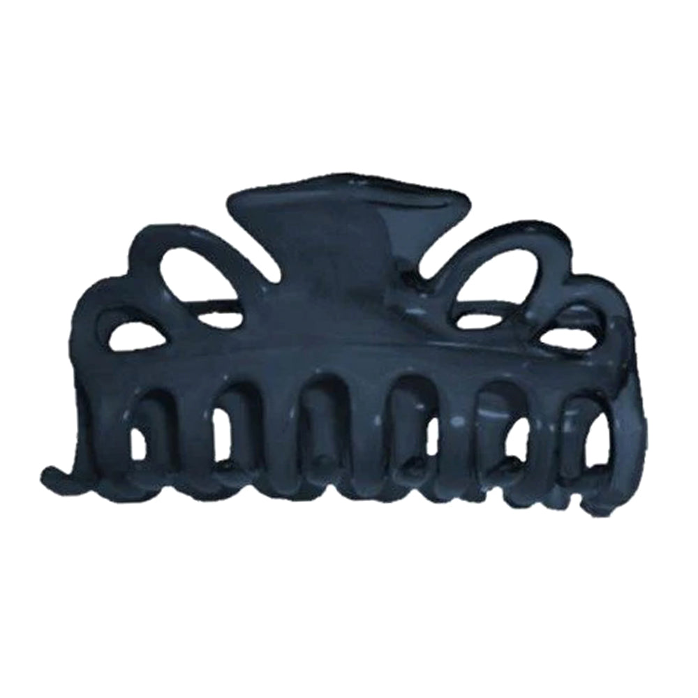 Di Prima Gardenia Medium Double Loop Hair Clamp Navy Hair Styling Tool 1Ea