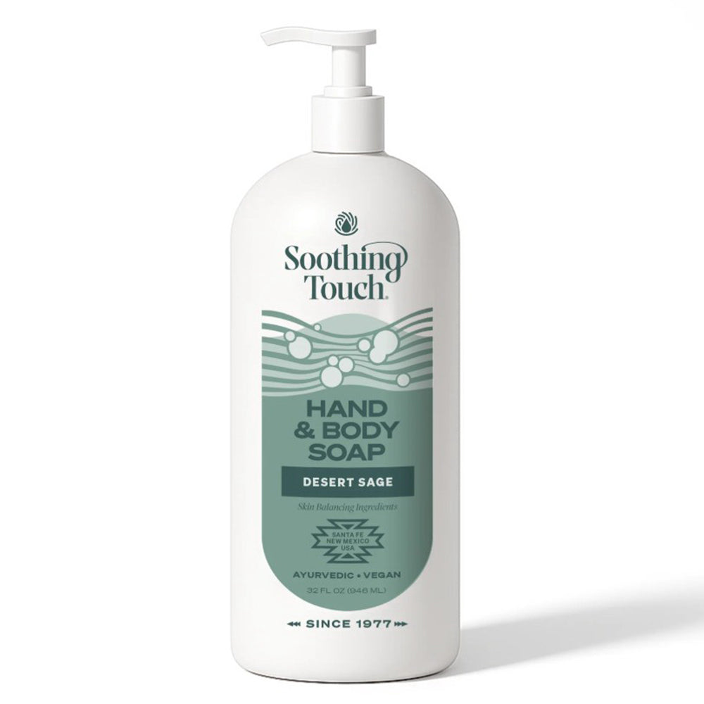 Soothing Touch Hand and Body Soap Desert Sage for Gentle Cleansing and Hydrating Skin 32Oz (946ml)