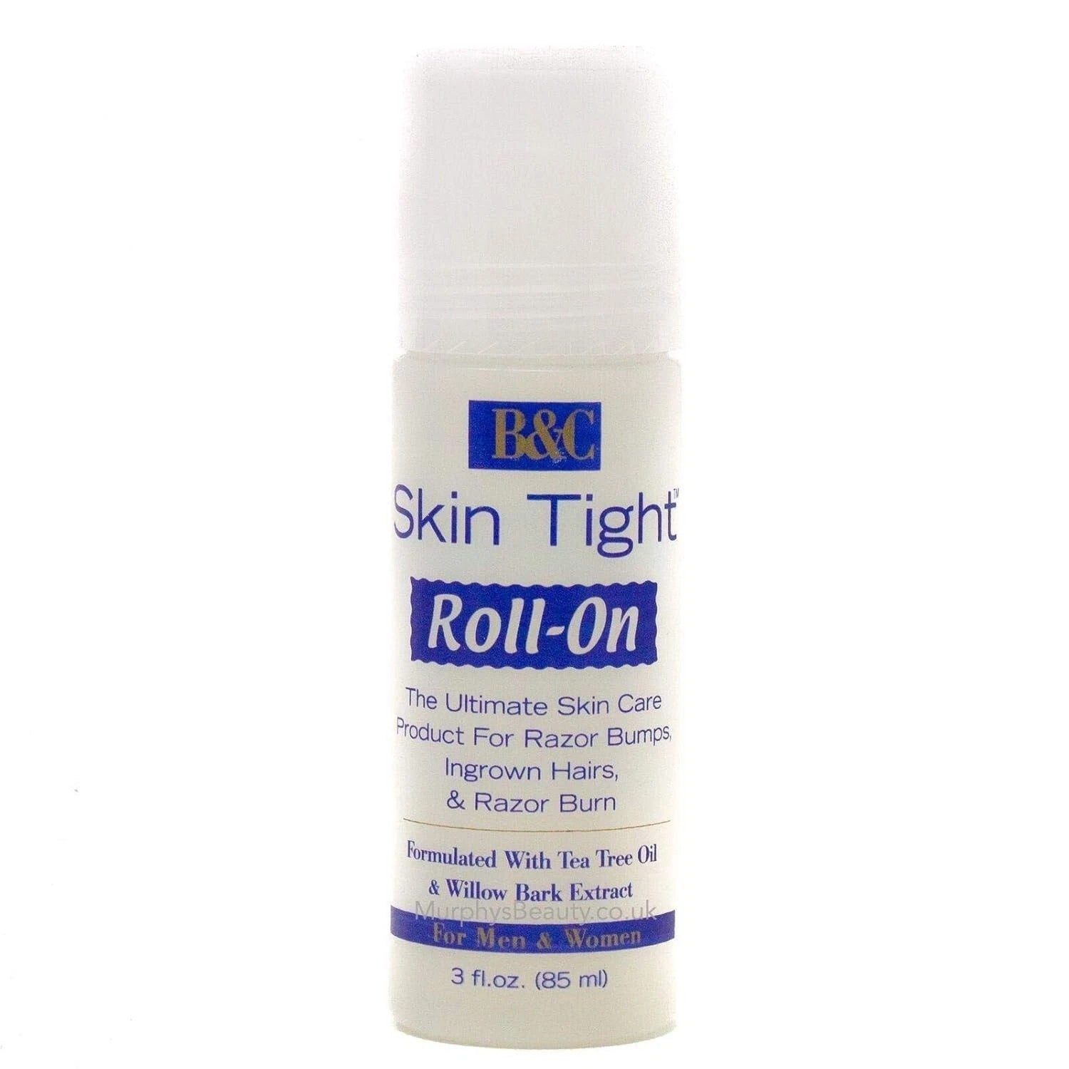 B&C Skin Tight Roll On Razor Bump Treatment for Skin Care 3Oz (85ml)