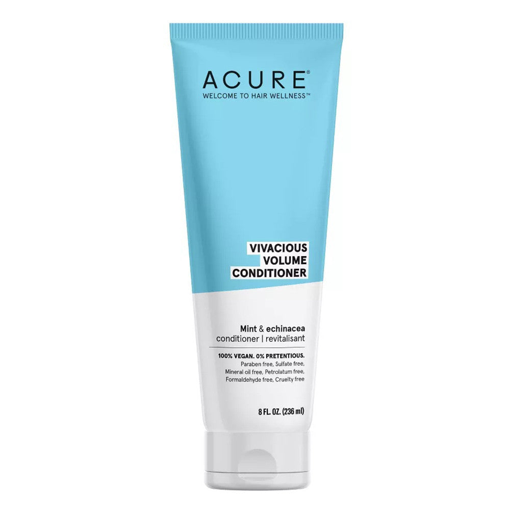 Acure Vivacious Volume Hair Conditioner with Mint and Echinacea, 8 Oz