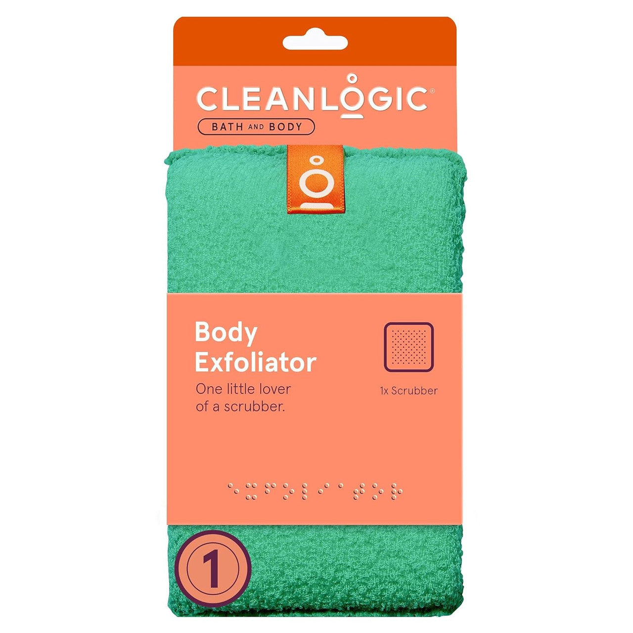 Clean Logic Bath & Body Exfoliating Body Mitt, Assorted, 1 Ea