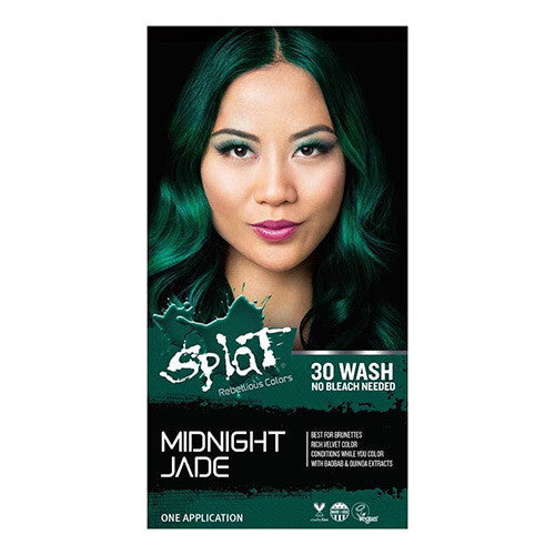 Splat Rebellious Colors 30 Wash Hair Color Kit, Midnight Jade, 6 Oz