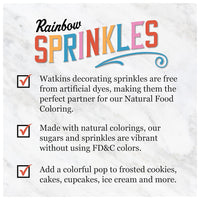 Watkins Decorating Rainbow Sprinkles, 3.4 Oz