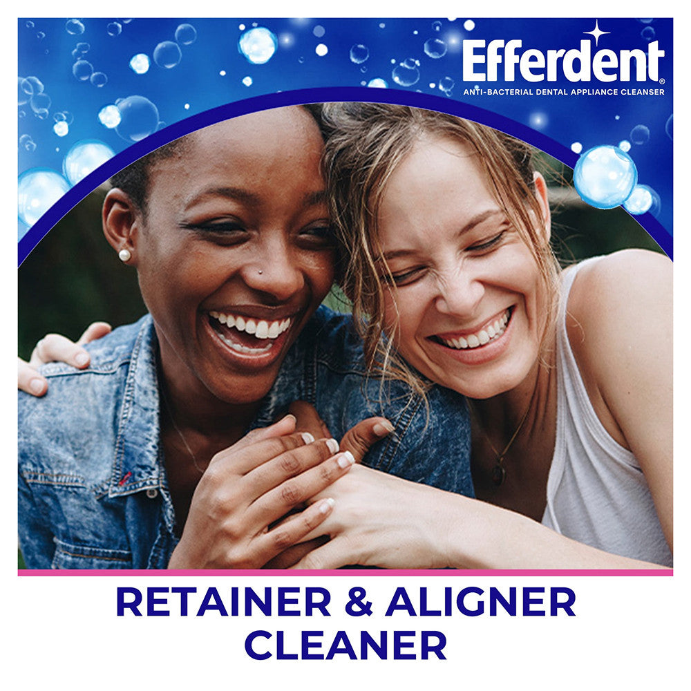 Efferdent PM Overnight Anti-Bacterial Denture Cleanser Tablets - 90 ea