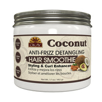 Okay Coconut Anti Frizz Detangling Hair Smoothie, 17 Oz