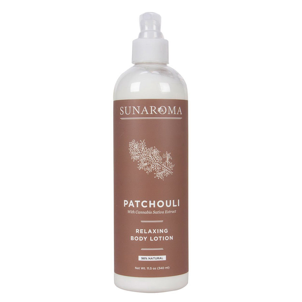Sunaroma Relaxing Body Lotion Patchouli with Cannabis Sativa Extract 11.5Oz (340ml)